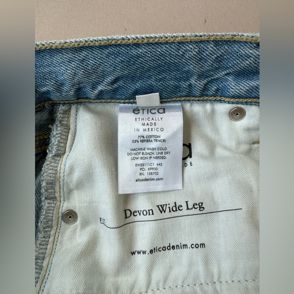 ética Devon wide leg denim size 26 - Picture 5 of 6